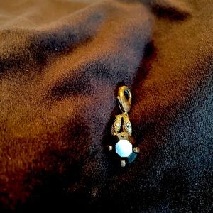 black necklace charm